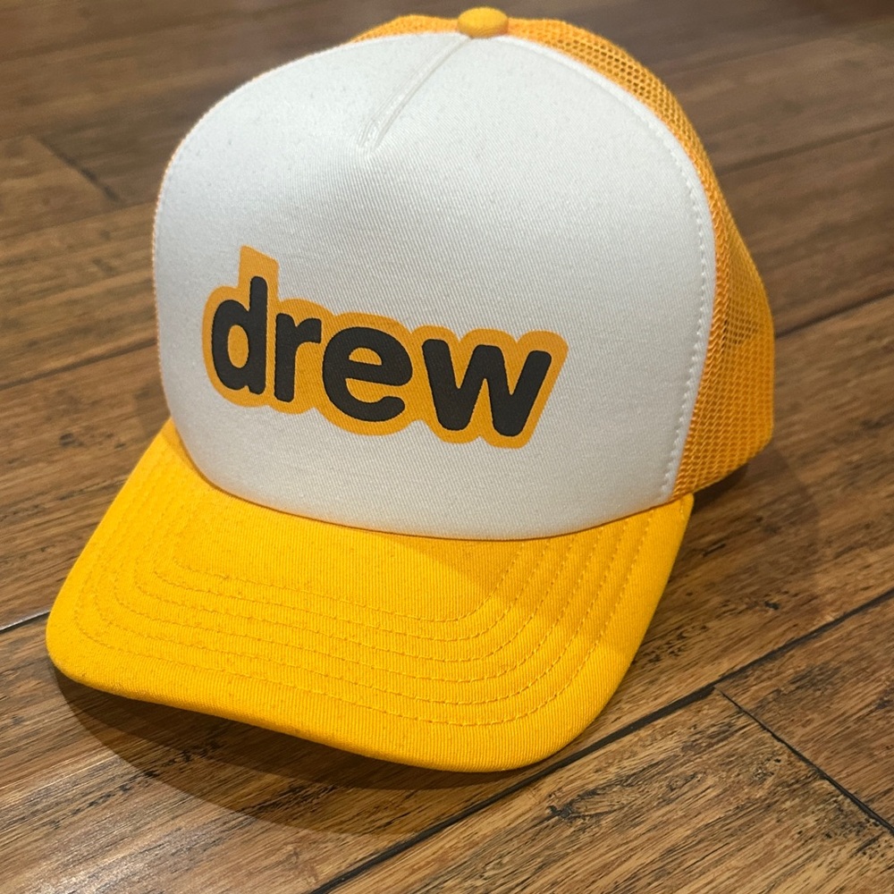 Drew house White and Yellow Trucker Hat